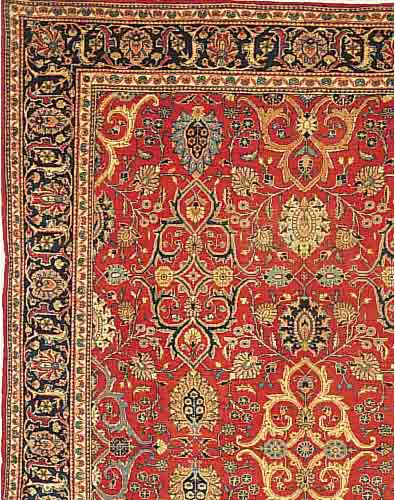 MAHAL, PERSIEN, 415 X 301CM, EHZ 4 FLOR WOLLE, UM 1910