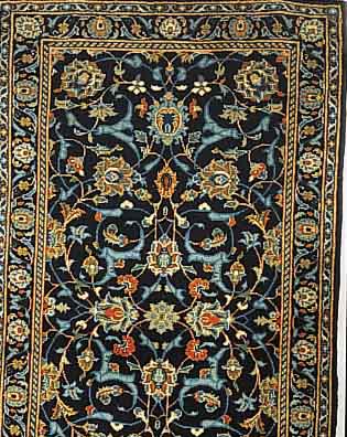 KESCHAN,PERSIEN CA 120 X 80 CM..FLOR WOLLE. EHZ 1-2.CA 30 JAHRE.