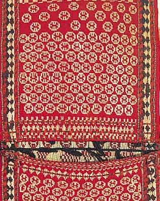 GASHGAI D.TASCHE, 102 X 55CM, EHZ 2 WOLLE AUF WOLLE, UM 1930, INTERES. RÜCKSEITE.