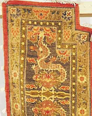 NEPAL, 150 X 76CM, EHZ 1-2 FLOR WOLLE, CA.40 JAHRE