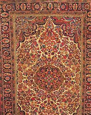 BORGELU, PERSIEN, 216 X 145CM, EHZ 2 FLOR WOLLE, CA.40 JAHRE