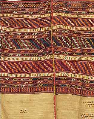 PFERDEDECKE, PERSIEN, 140 X 137CM, EHZ 2 WOLLE AUF WOLLE, CA.50 JAHRE