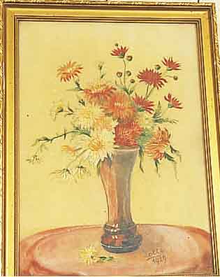 SEIDENSTICKEREI, IM RAHMEN UND UNTER GLAS WOHL DEUTSCHLAND, 34 X 25CM, EHZ 1, DAT.1929