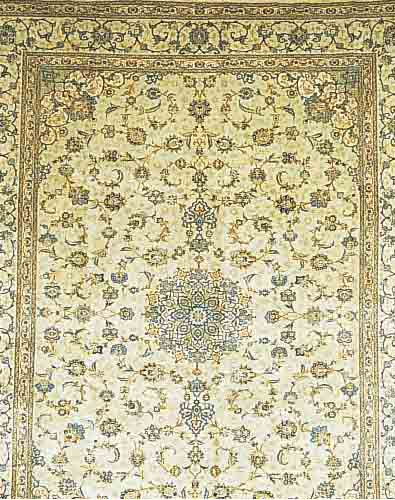 KESCHAN SIGN,PERSIEN CA 415 X 312 CM..FLOR WOLLE.EHZ 2.CA 50 JAHRE