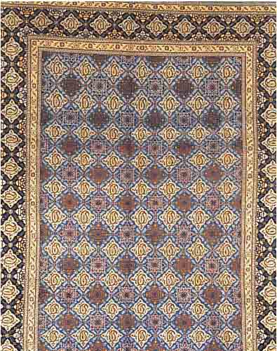 YAZD.PERSIEN CA 389 X 282 CM..FLOR WOLLE.EHZ 3-4.CA 40 JAHRE.