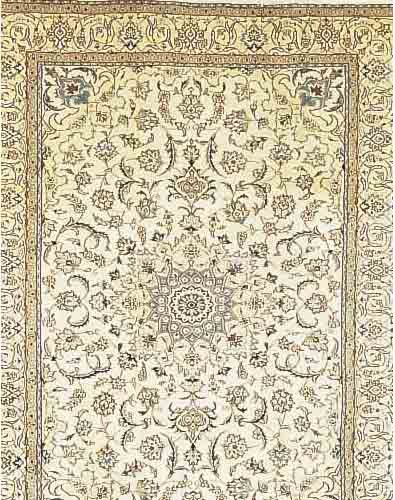 NAIN,PERSIEN CA 344 X 256 CM..FLOR WOLLE MIT SEIDE.CA 10 JAHRE.EHZ 1-2.