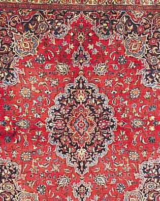 MESCHED,PERSIEN CA 222 X 177 CM..FLOR WOLLE. EHZ 2.CA 20 JAHRE.