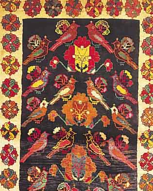 GHASCHGAI,PERSIEN CA 185 X 112 CM..WOLLE AUF WOLLE.EHZ 2.CA 30 JAHRE.