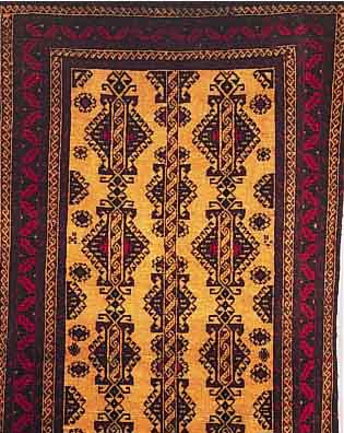 BELUTSCH,PERSIEN CA 187 X 94 CM..FLOR WOLLE. EHZ 2-3.CA 30 JAHRE.