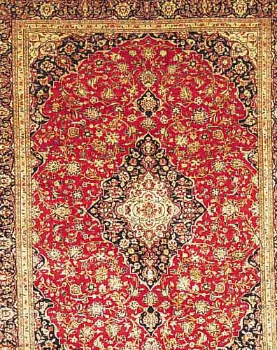 KESCHAN,PERSIEN CA 412 X 309 CM..FLOR WOLLE. EHZ 2.CA 40 JAHRE.