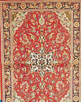 SAROGH,PERSIEN CA 160 X 105 CM..FLOR WOLLE. EHZ 2.CA 20 JAHRE.