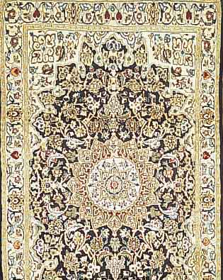 NAIN,PERSIEN CA 212 X 130 CM..FLOR WOLLE MIT SEIDE.CA 10 JAHRE.EHZ 2.