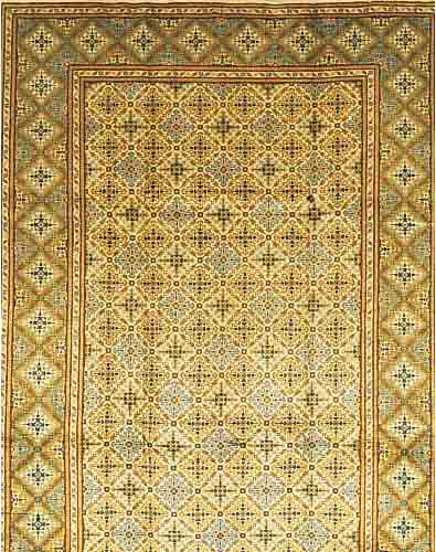 KESCHAN,PERSIEN CA 363 X 249 CM..FLOR WOLLE EHZ 2.CA 50 JAHRE.