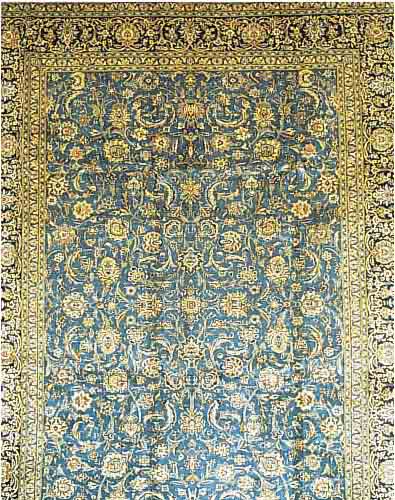 KESCHAN SIGN,PERSIEN CA 417 X 306 CM..FLOR W OLLE.EHZ 2.CA 50 JAHRE.
