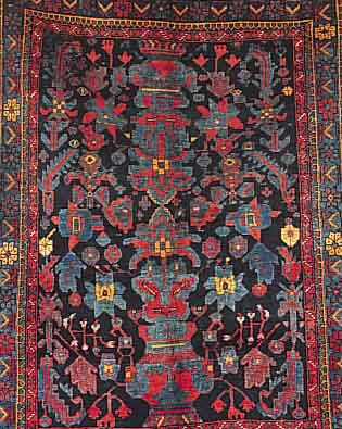 SHAHSAWAN,PERSIEN CA 174 X 132 CM..FLOR WOLL E.EHZ 2-3.UM 1930.