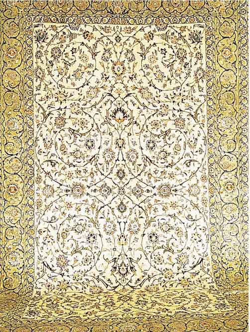 KESCHAN,PERSIEN CA 487 X 302 CM..FLOR WOLLE. EHZ 2.CA 40 JAHRE.