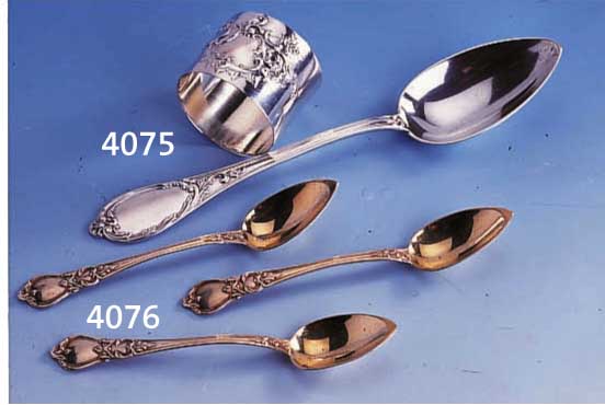 TAUFGESCHENK: DEUTSCH UM 1890, 800ER SILBER, BRUCKMANN & SÖHNE, HEILBRONN, BEST. AUS: MENUELÖFFEL UND PASSENDER SERVIET- TENRING, KARTUSCHE ...
