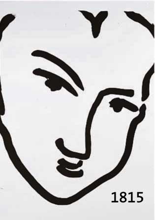 MATISSE, HENRI, 1869-1954, NADIA AU VISAGE PENCHE, LITHOGRAPHIE ÜBER CREMEFARBENEM GRUND NACH EINER ZEICHNUNG VON 1948, IM STEIN SIGN., AUF VELIN, ...