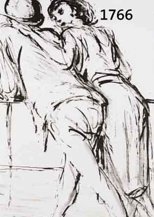 WEBER, A.PAUL, 1893-1980, ZUSPRUCH, LITHOGRAPHIE, RE. U. HANDSIGN., CA. 40 X 36 CM, WVZ DORSCH NR. 2787