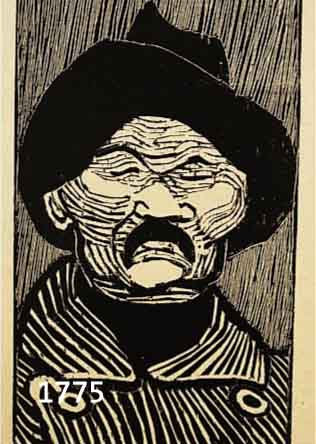 PANKOK, OTTO, 1893-1966, PORTRÄT MAXIM GORKI, HOLZSCHNITT, RE. U. HANDSIGNIERT, WVZ ZIMMERMANN NR. WH 235, CA. 30 X 15 CM