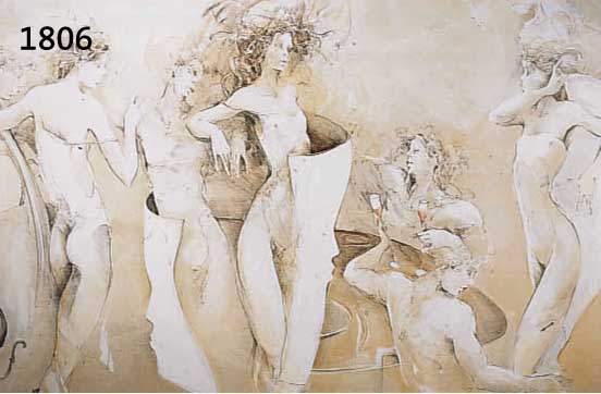 GÖRG, JÜRGEN, FESTIVAL, FARBAQUATINTARADIE- RUNG, HANDSIGN. UND DAT. 01, NUM. 76/250, CA. 70 X 100 CM