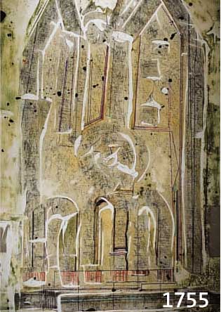 SPITZER, EBERHARD, ZEITGEN. MALER AUS SPEYER, DER DOM ZU SPEYER, MISCHTECHNIK AUF MALKARTON, CA. 160 X 90 CM, R.