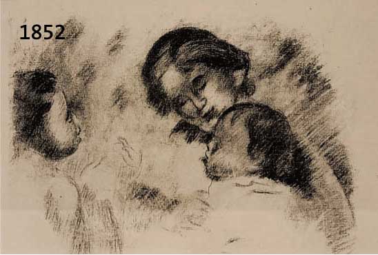 RENOIR, AUGUSTE, VIER LITHOGRAPHIEN, ED. CLAUDE ROGER-MARX, A. SAURET, MOURLOT PARIS 1951, BLATTGR. JE CA. 32 X 24, ABB. KLEINER, LEICHT GEBRÄUNT