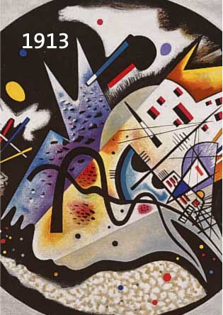 KANDINSKY, WASSILY, VIER FARBLITHOGRAPHIEN AUS: DER BLAUE REITER, MAEGHT PARIS 1962, DLM NR. 133-134 VON 1962, BLATTGR. JE CA., 38 X 28 CM
