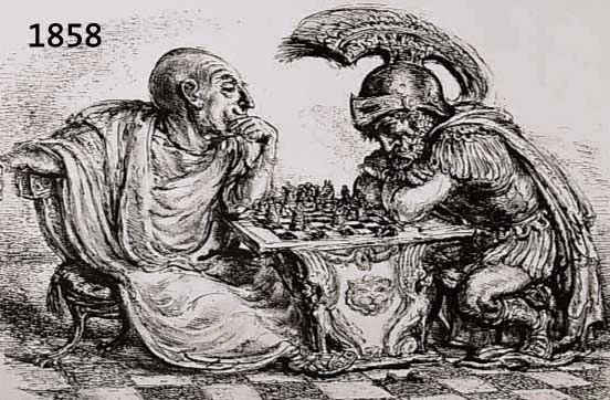 WEBER, A.PAUL, 1893-1980, RÖMISCHES SCHACH, LITHOGRAPHIE VON 1976, IM STEIN MONOGR., SIGNATURSTEMPEL, DAT., ROTER ATELIERSTEMPEL, RÜCKSEITIG ...