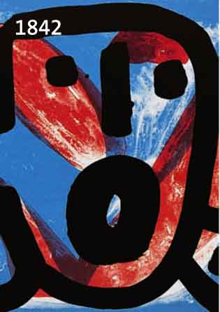 PENCK, A.R., GEB. 1939, FARBLITHOGRAPHIE, HANDSIGNIERT, CA. 26 X 26 CM, PP