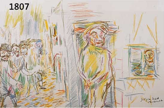 KOKOSCHKA, OSKAR, 1886-1980, SERIGRAPHIE AUS COMENIUS, IM STEIN SIGN., NUM. 31/100, CA. 50 X 67 CM