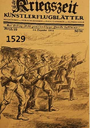 LIEBERMANN, MAX, 1847-1935, ZWEI LITHO- GRAPHIEN AUS: KRIEGSZEIT 1914, IM STEIN SIGN., CA. 4 X 31 CM