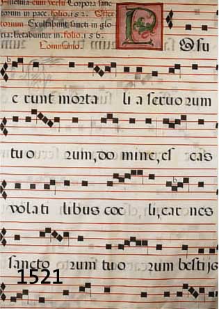 PERGAMENTHANDSCHRIFT AUS EINER MISSALE, 18.JH. ZWEISEITIGES JUNI-BLATT MIT FLORAL AUSGE- MALTER INITIALE P, 6 TEXTZEILEN IN ROT UND SCHWARZ, CA. ...