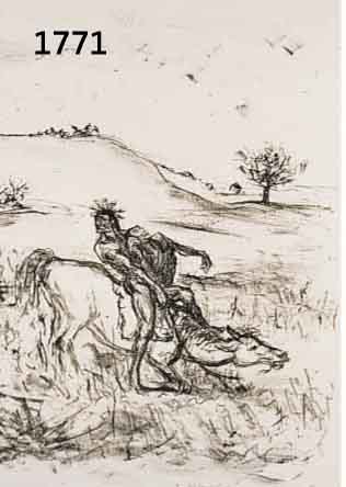 SLEVOGT, MAX, 1868-1932, LITHOGRAPHIE, HANDSIGNIERT UND BEZ.: 3. ABDRUCK 9.3.10, CA. 34 X 27 CM