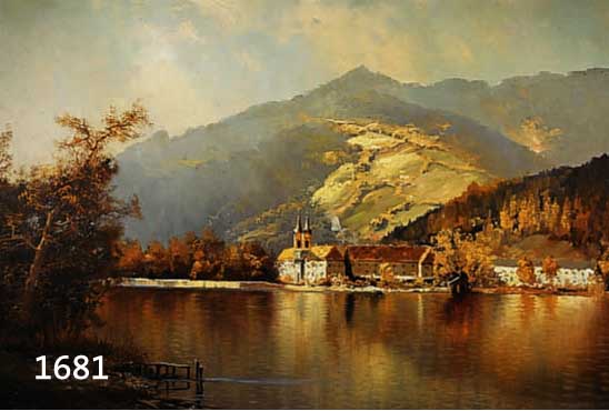 PRESTER, ANSELM, LANDSCHAFTSIMPRESSIONIST, 2. H. 20. JH., ÖL/LWD., SIGN. ANSICHT VOM TE- GERNSEE, 70X100 CM, R.