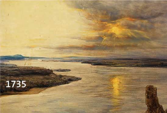 Weishaupt, Viktor, 1848 MÜnchen-1905 Karlsruhe, aufziehendes Gewitter Über der Donau bei Preßburg, Öl/ Holz, re. u. monogr., rÜckseitig auf ...