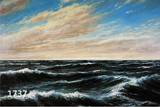 HANSEN, DEUTSCHER MALER, UM 1930, HOHE SEE, ÖL/LWD, RE. U. SIGN., RÜCKSEITIG BETITELT, CA. 60 X 80 CM, R.