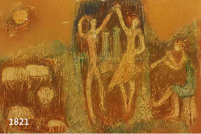 JAENISCH, HANS, 1907 EILENSTEDT-1989 BERLIN, SCHÜLER VON OTTO NEBEL AM STAATLICHEN BAUHAUS IN WEIMAR, MITGLIED DES "STURM" UND DES ...