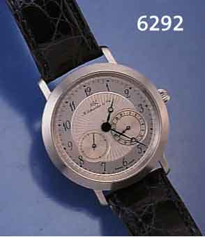 MSC DESIGNER-HERRENARMBANDUHR VON M. SCHNEIDER & CO., LIMIT. AUFL. V. 50 ST. HIER DIE NR. 21, EDELST. MATT., BEIDS. SAPHIRVERGLAS., GUILL. U. ...