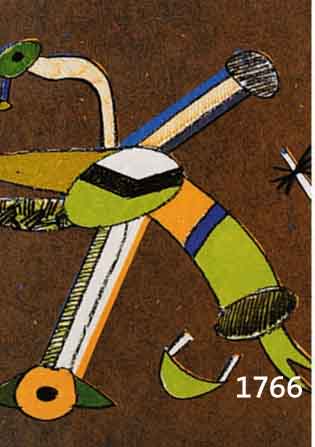 ALT, OTMAR, GEB. 1940, FARBSERIGRAPHIE AUF JAPAN-PAPIER VON 1975, HANDSIGNIERT UND DAT., NUM. XI/C, CA. 21 X 21 CM