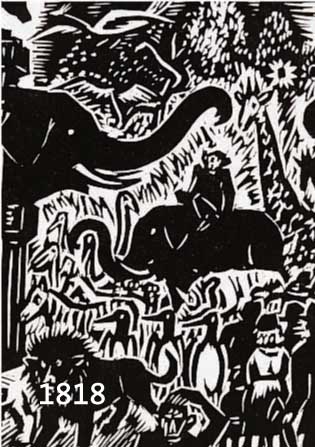 MASAREEL, FRANS, 1889-1972, 2 HOLZSCHNITTE, DAS GESICHT HAMBURGS, AUFL. 80 EX., HANDSIGN., CA. 14X11 CM, PP.
