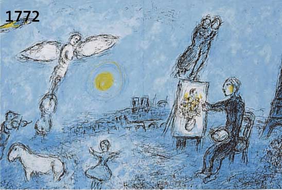 CHAGALL, MARC, FARBLITHOGRAPHIE, CA. 47 X 32 CM, PP