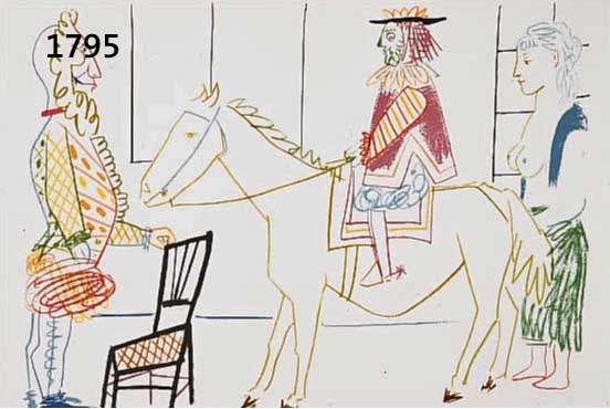 PICASSO, PABLO, FARBLITHOGRAPHIE, IM STEIN SIGN., CA. 34 X 26 CM