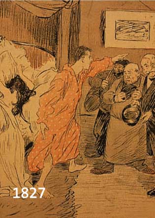 STEINLEN, THEOPHILE, 1859-1923, 2 FARBLITHO- GRAPHIEN 1893, IM STEIN SIGN., CA. 28X23 CM, DABEI 2 LITHOGRAPHIEN VON GUILLAUME UND GUYDO, PP