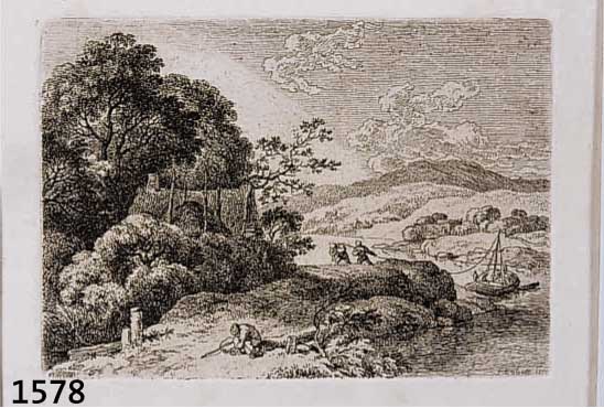 KOBELL, FERDINAND, 1740-1799, 2 RADIERUNGEN UM 1779, IN DER PLATTE SIGN. U. DAT., CA. 7.5X10CM, PP