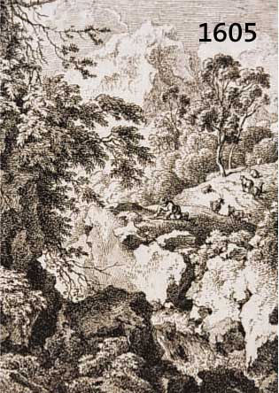 KOBELL, FERDINAND, 1740-1799, 2 RADIERUNGEN 1771 U. 1772, IN DER PLATTE SIGN. U. DAT., CA. 8.5X11CM, PP
