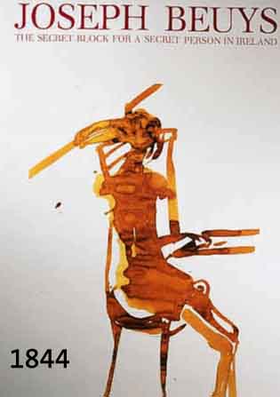 BEUYS, JOSEPH, 1921-1986, 4 MULTIPLE, PASSION, MARIENKIRCHE, JE CA 10X15 CM, PP, R., DABEI 2 AUSSTELLUNGSPLAKATE