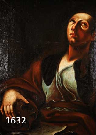 UNBEK. KÜNSTLER D. 18. JHD., QUALITÄTVOLLE DARSTELLUNG EINES HEILIGEN BEIM STUDIUM (HIERONYMUS?), ÖL/LWD., MAßE CA. 76X51 CM., R.