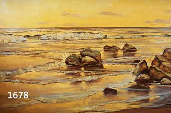 GIESEKE, GERHARD, HAMBURG, UFERLANDSCHAFT, ÖL/LWD., SIGNIERT, 60 X 90 CM, RAHMEN