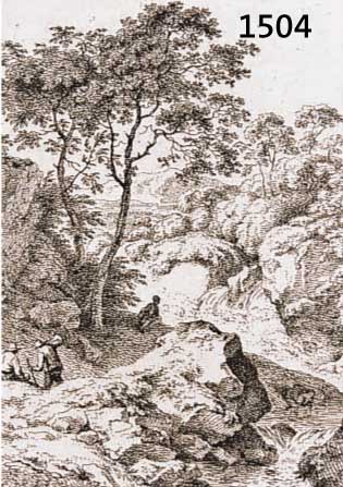 KOBELL, FERDINAND, 1740-1799, 2 RADIERUNGEN 1774, IN DER PLATTE SIGN. U. DATIERT, CA. 11X8CM, PP.